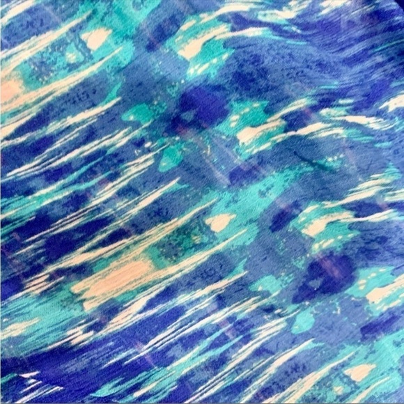 NWT Teal Blue Blouse XS Hot in Hollywood Cold Shoulder Layered Bell Sleeves - Picture 13 of 16